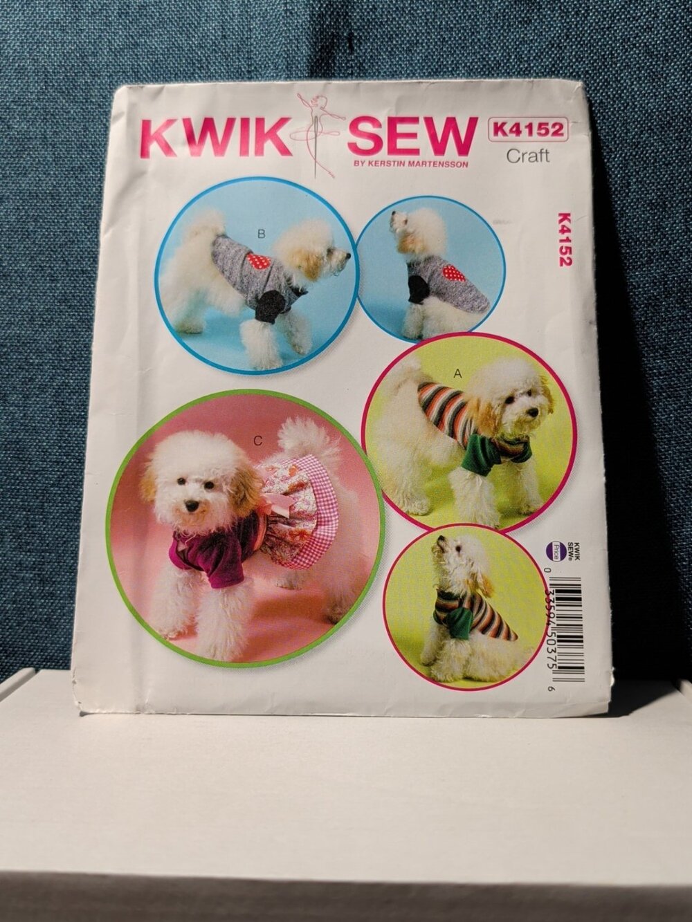 Kwik Sew K4152 Dog Clothes Pattern 2015 | 3 Styles Dress T-Shirt | Sz XS-XL